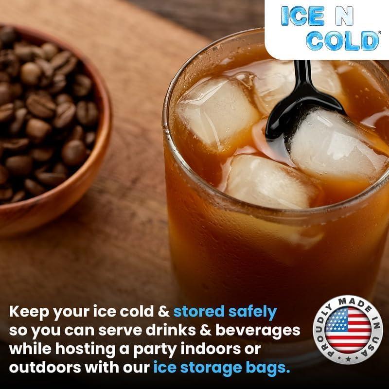 Bolsas de Hielo ICE N COLD con Cierre de Cuerda - 400 Unidades