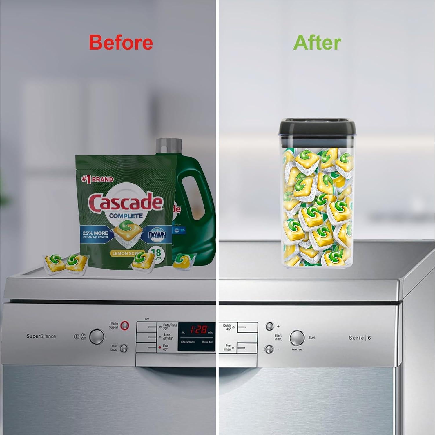 Contenedor Hermético Beccis 2.3L Transparente para Alimentos