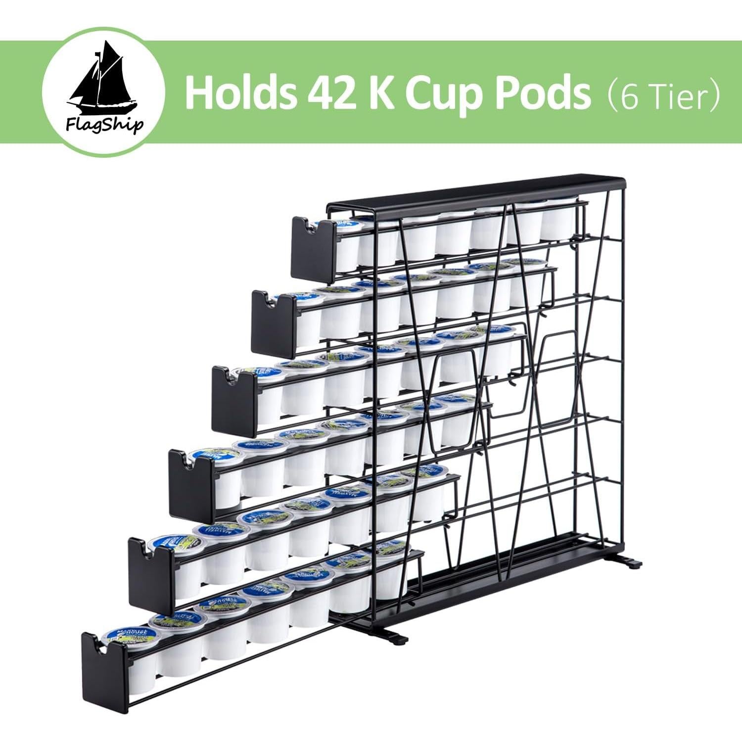 Soporte para cápsulas de café FlagShip 6 niveles 42 cápsulas