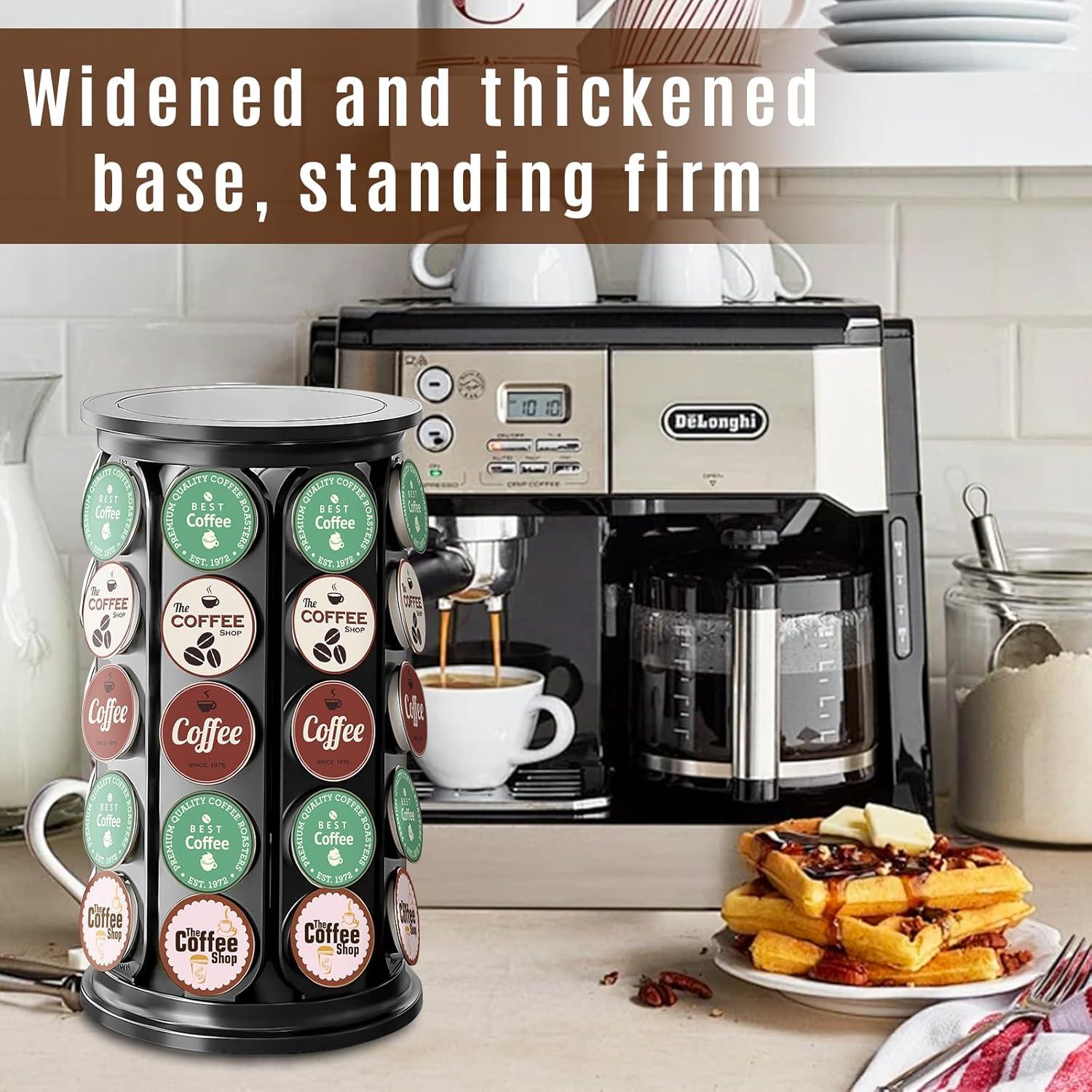 Soporte Organizador para K-Cup Tomshub, 40 Cápsulas, Negro