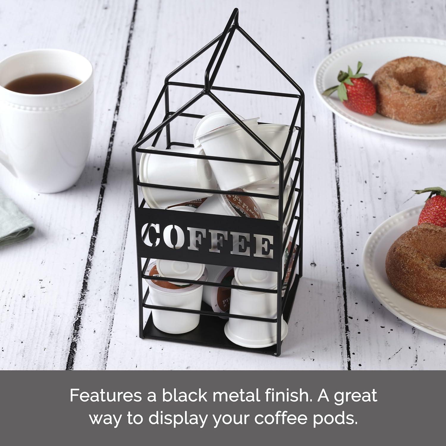 Soporte para cápsulas de café Pfaltzgraff negro 11.4x11.4x23.9 cm