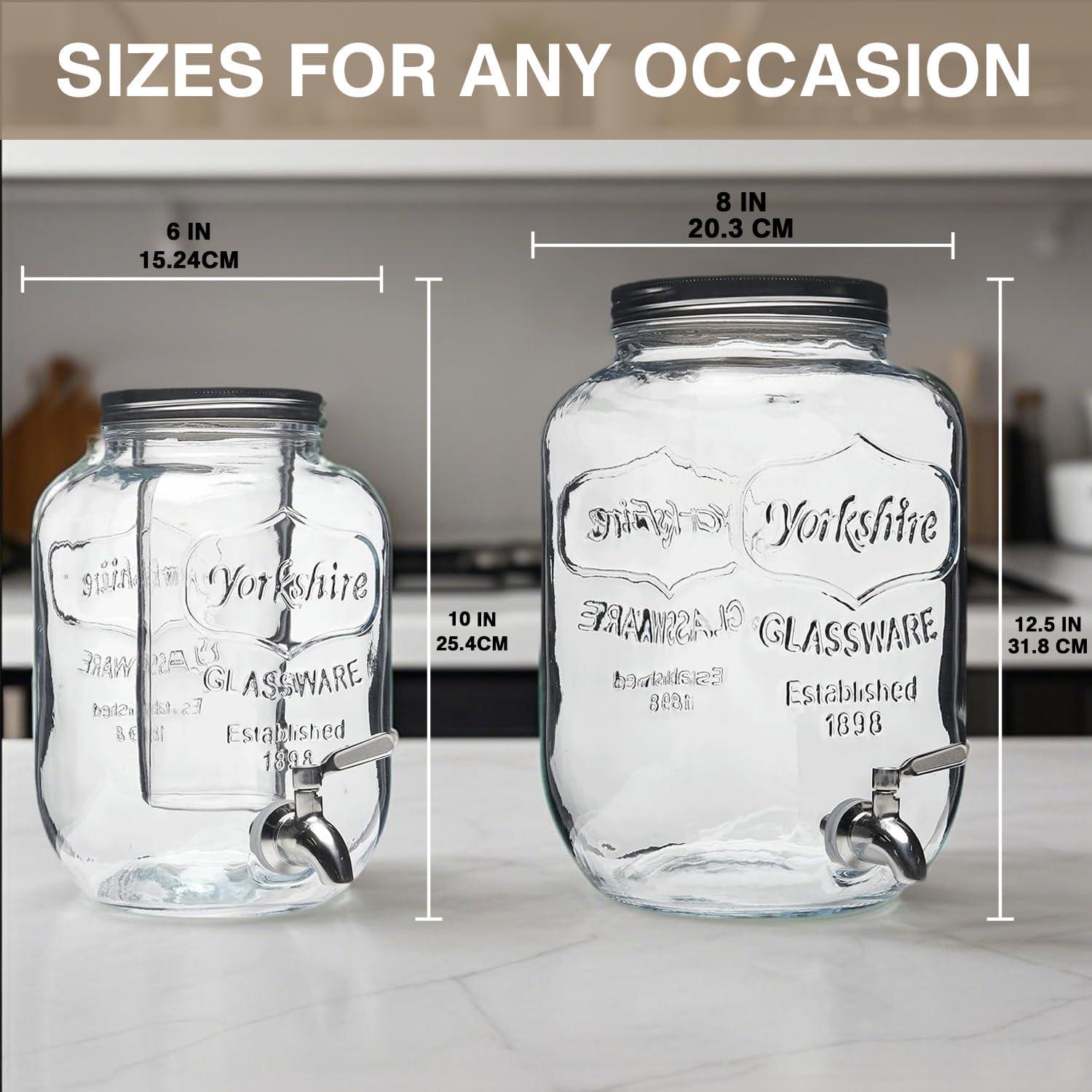 Dispensador de Bebidas de Vidrio FIMLOY 3.8L con Grifo Inoxidable