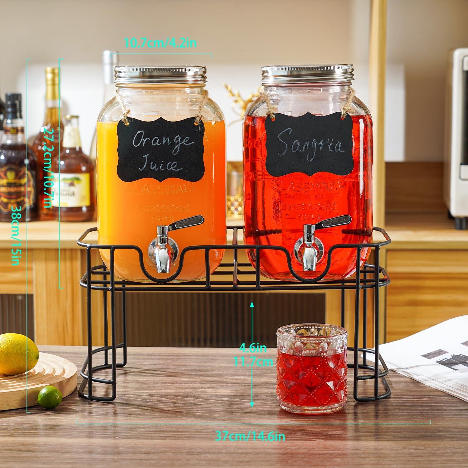 Dispensador de Bebidas de 3.78 L con Soporte Einfache - 2 Paquete