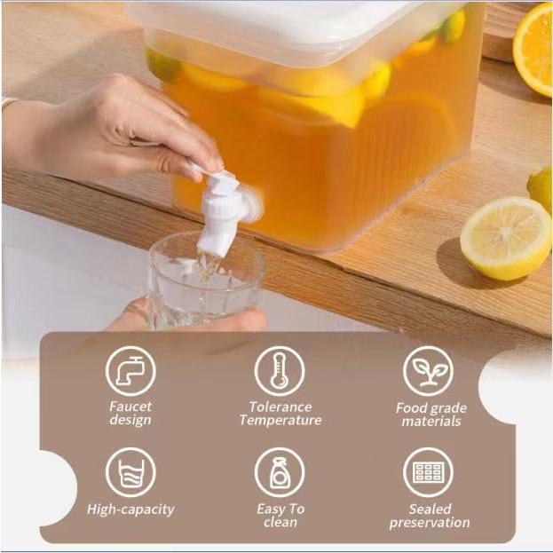 Dispensador de Bebidas BEWBBAT 4.9L con Grifo - 2 Paquetes