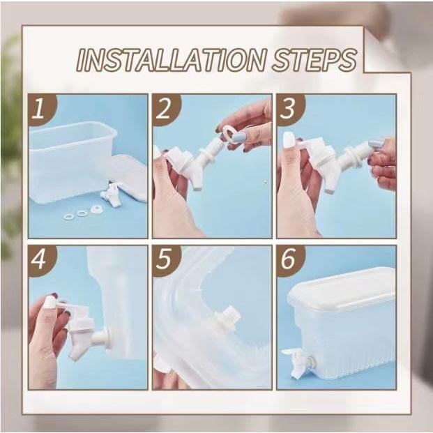 Dispensador de Bebidas BEWBBAT 4.9L con Grifo - 2 Paquetes