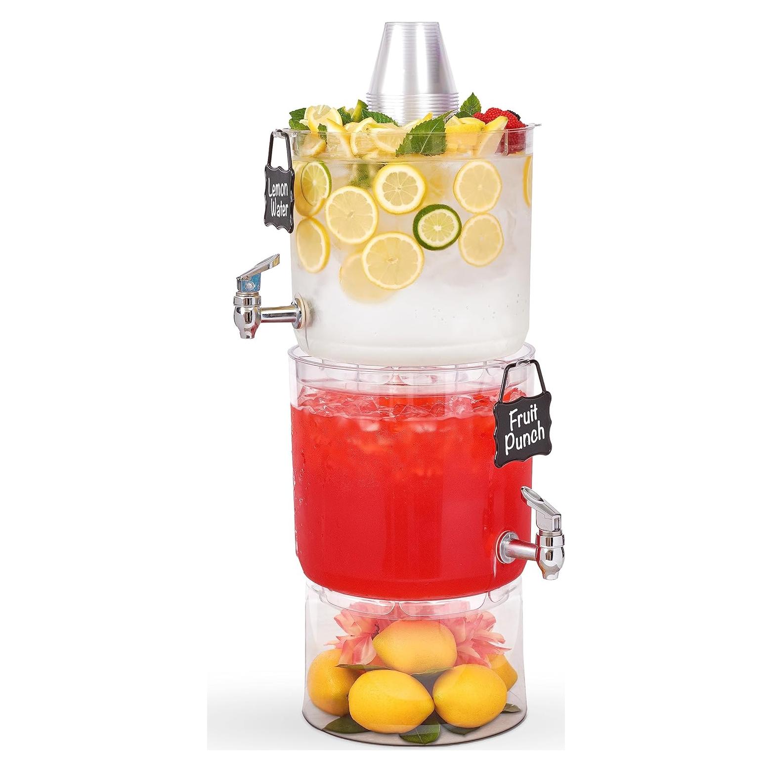 Dispensador de Bebidas Buddeez 2 Galones con Tapa y Soporte
