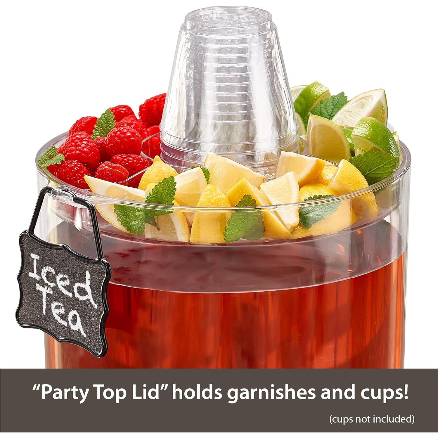 Dispensador de Bebidas Buddeez 2 Galones con Tapa y Soporte