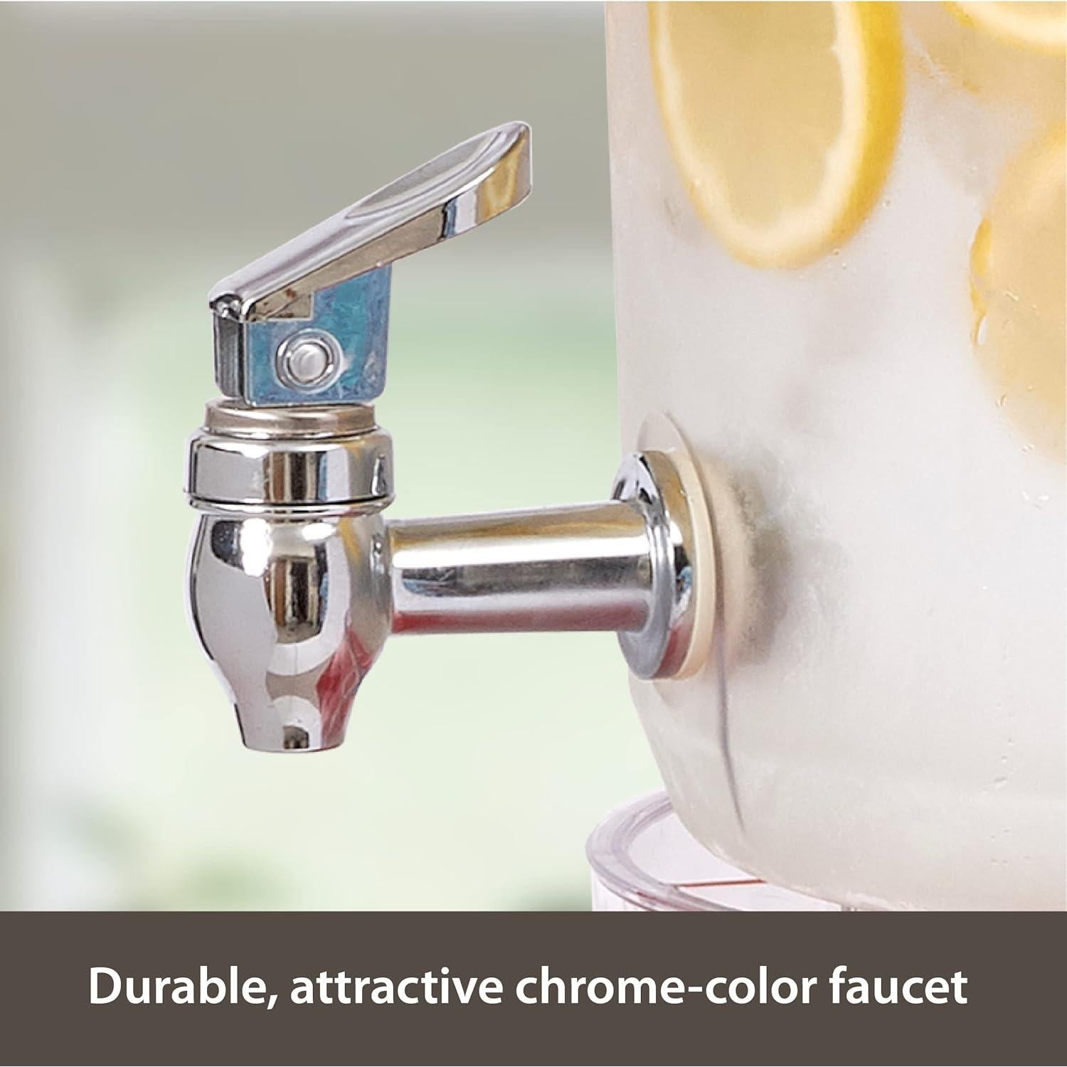 Dispensador de Bebidas Buddeez 2 Galones con Tapa y Soporte