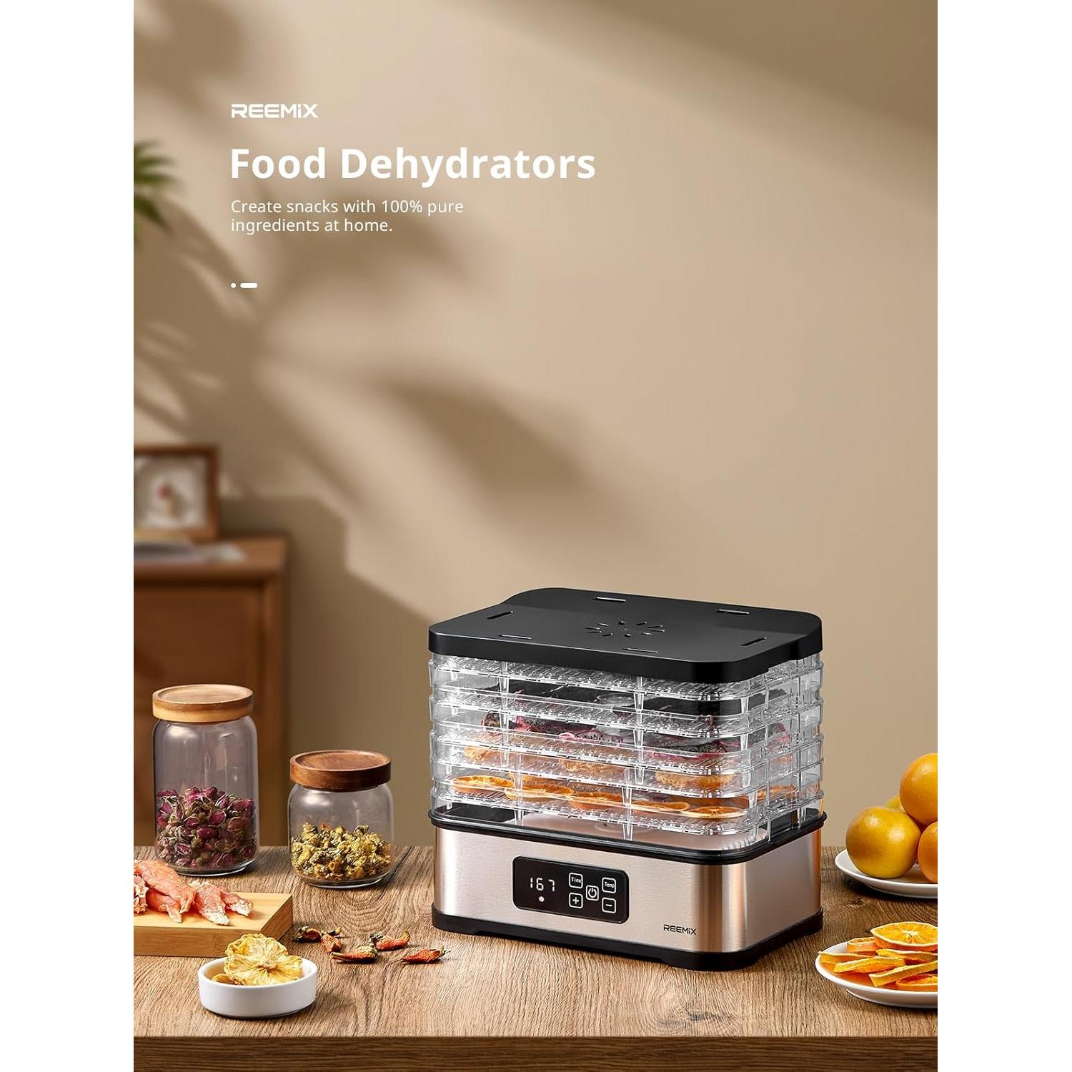 Deshidratadora de Alimentos Reemix GGJ-300B 5 Bandejas 120V