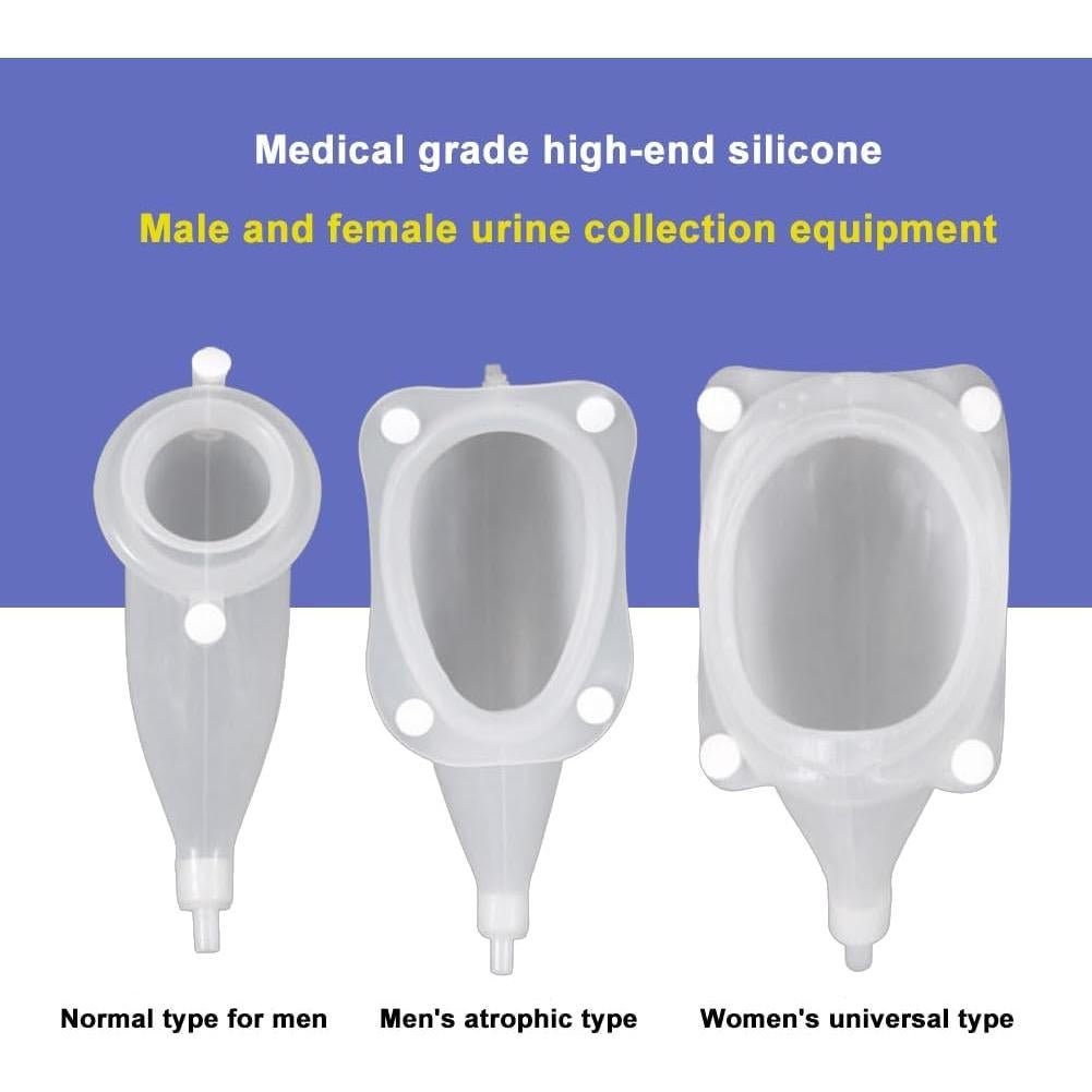 Urinario Femenino de Silicona Healva con Catéter a Prueba de Fugas