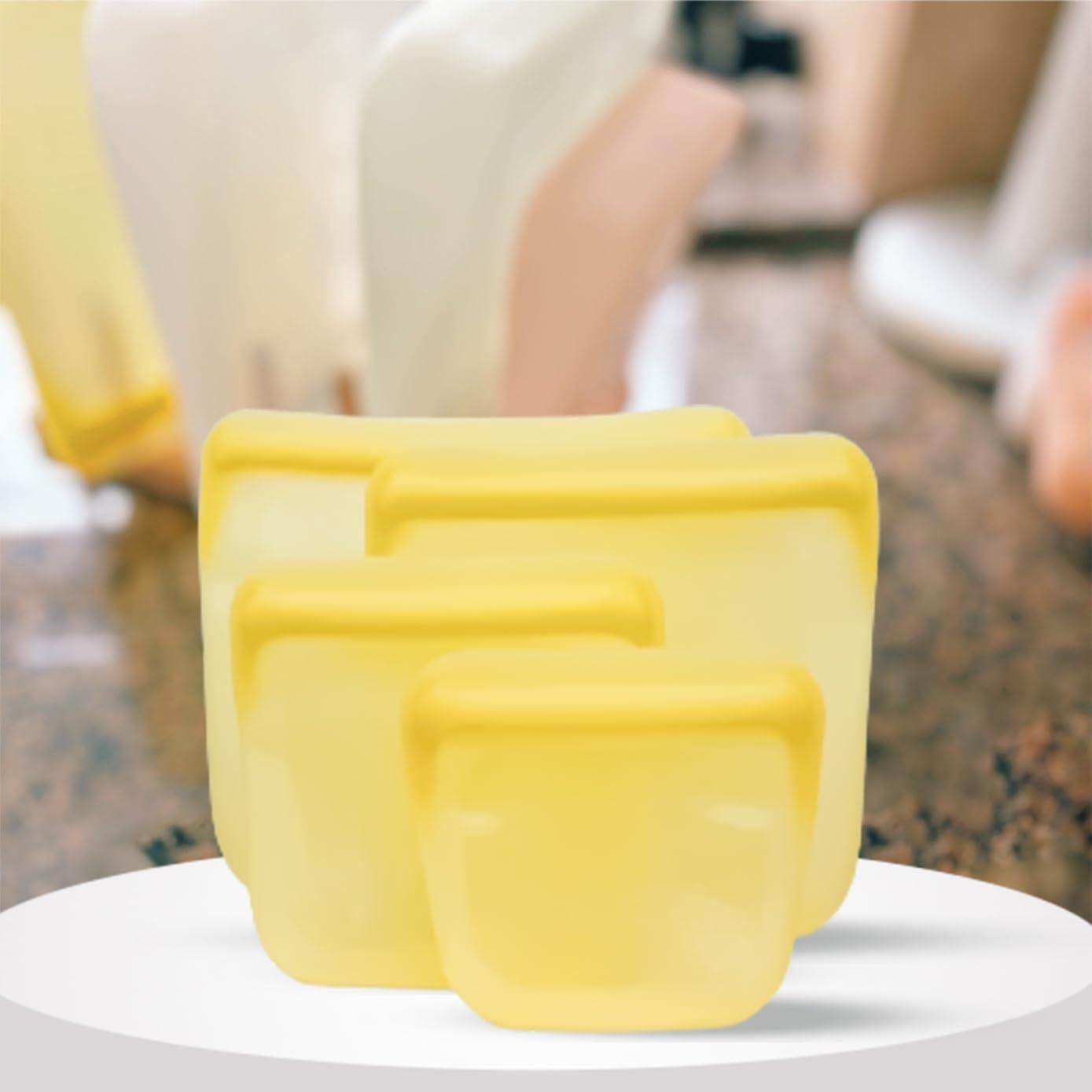 Set de 5 Bolsas de Silicona Reutilizables purifyou 170g a 1814g