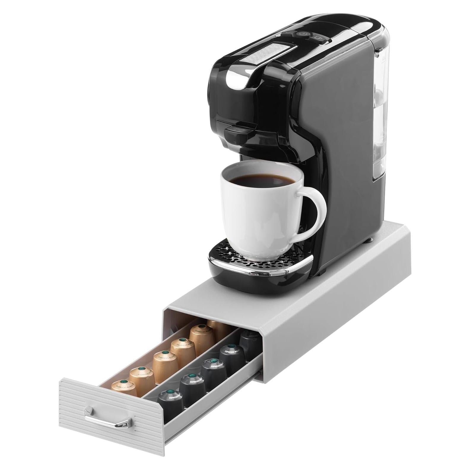 Soporte para cápsulas de café Navaris Gris - Organizador compacto