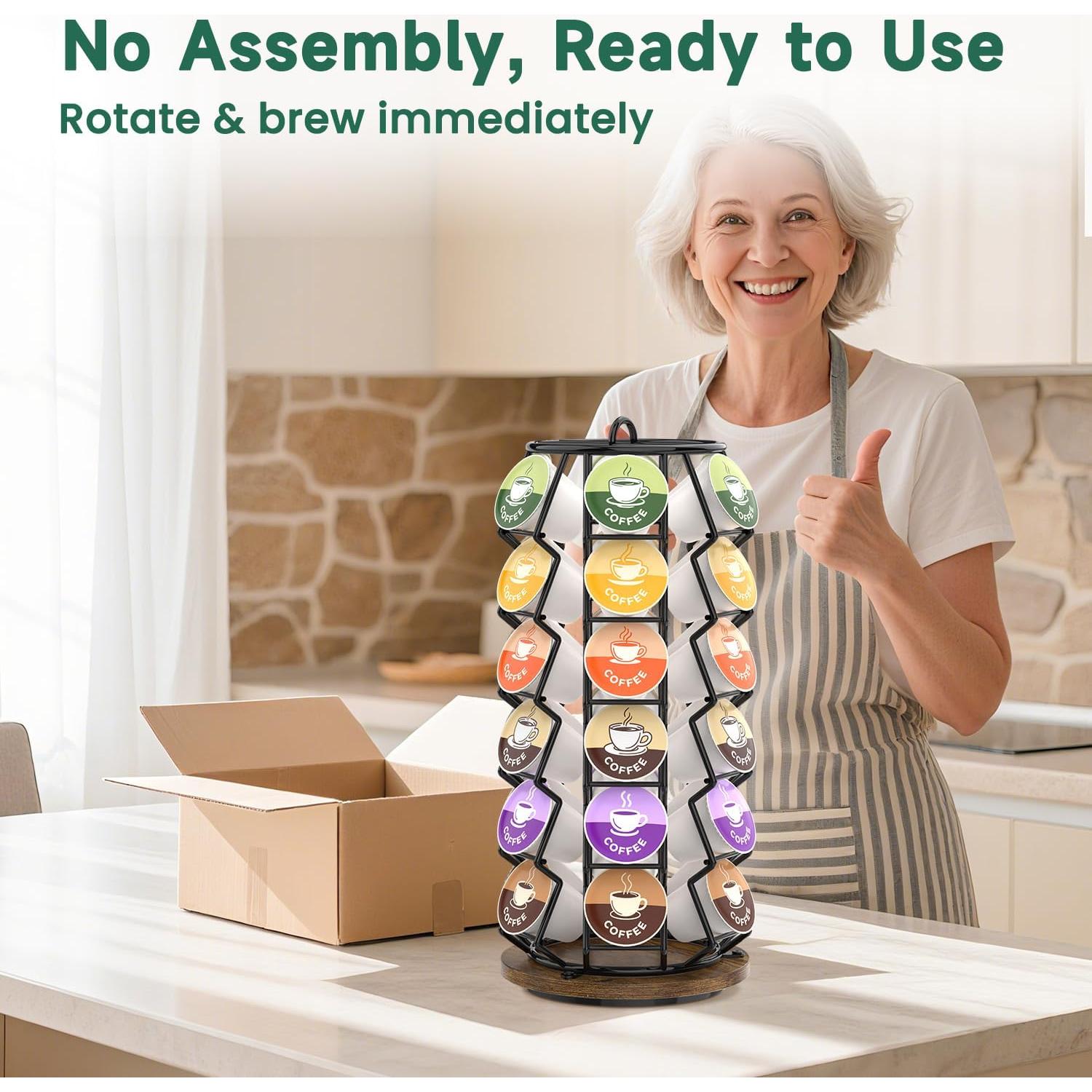 Soporte Organizador de Cápsulas de Café EsLuker.ly Carrousel 36 Unidades