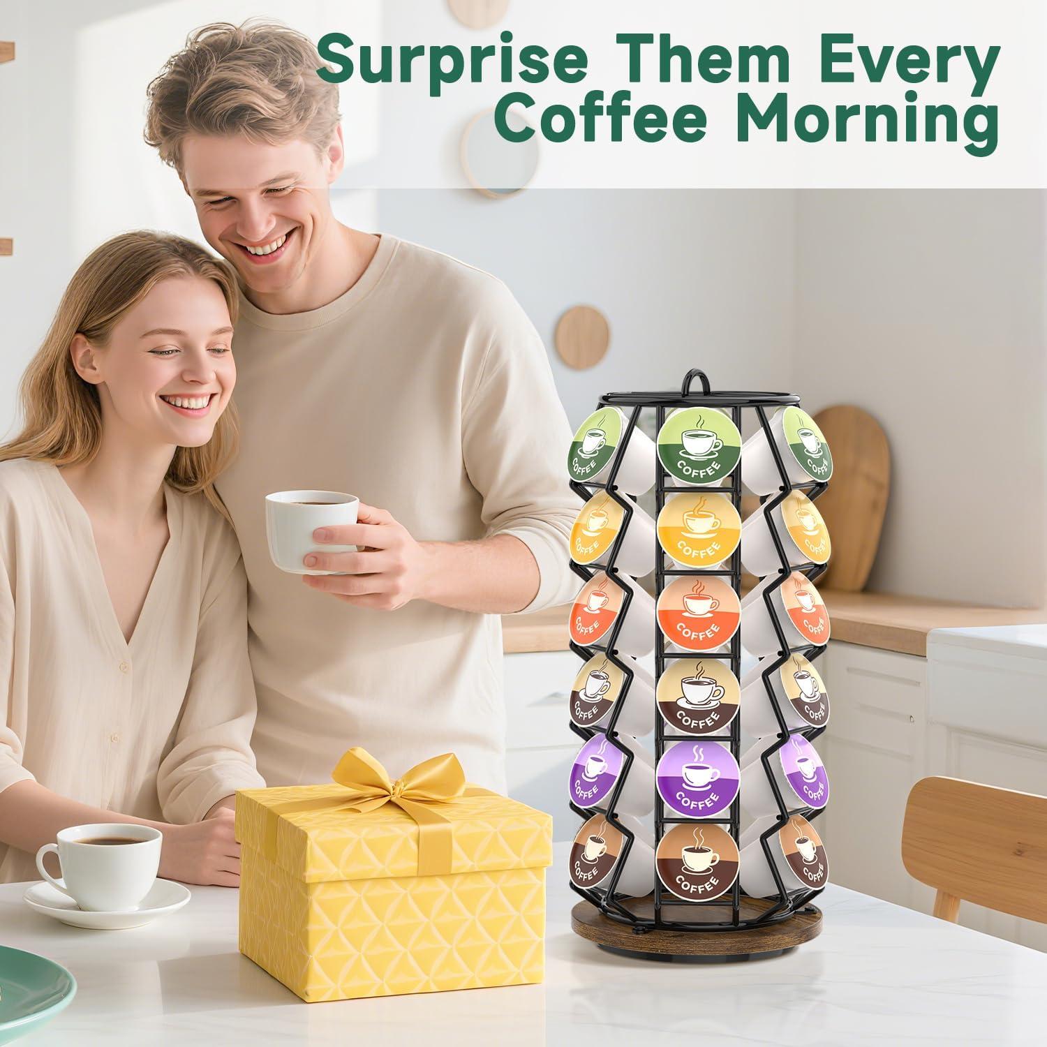 Soporte Organizador de Cápsulas de Café EsLuker.ly Carrousel 36 Unidades