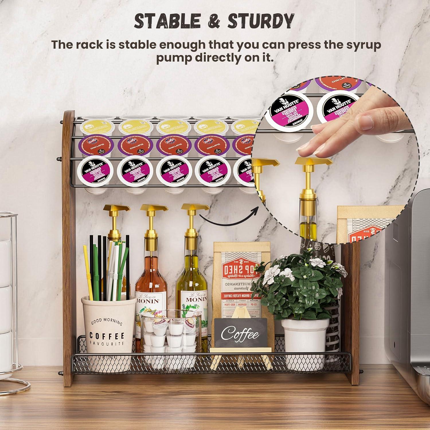 Soporte para K Cup Lixple - Organizador de 2 Niveles en Metal