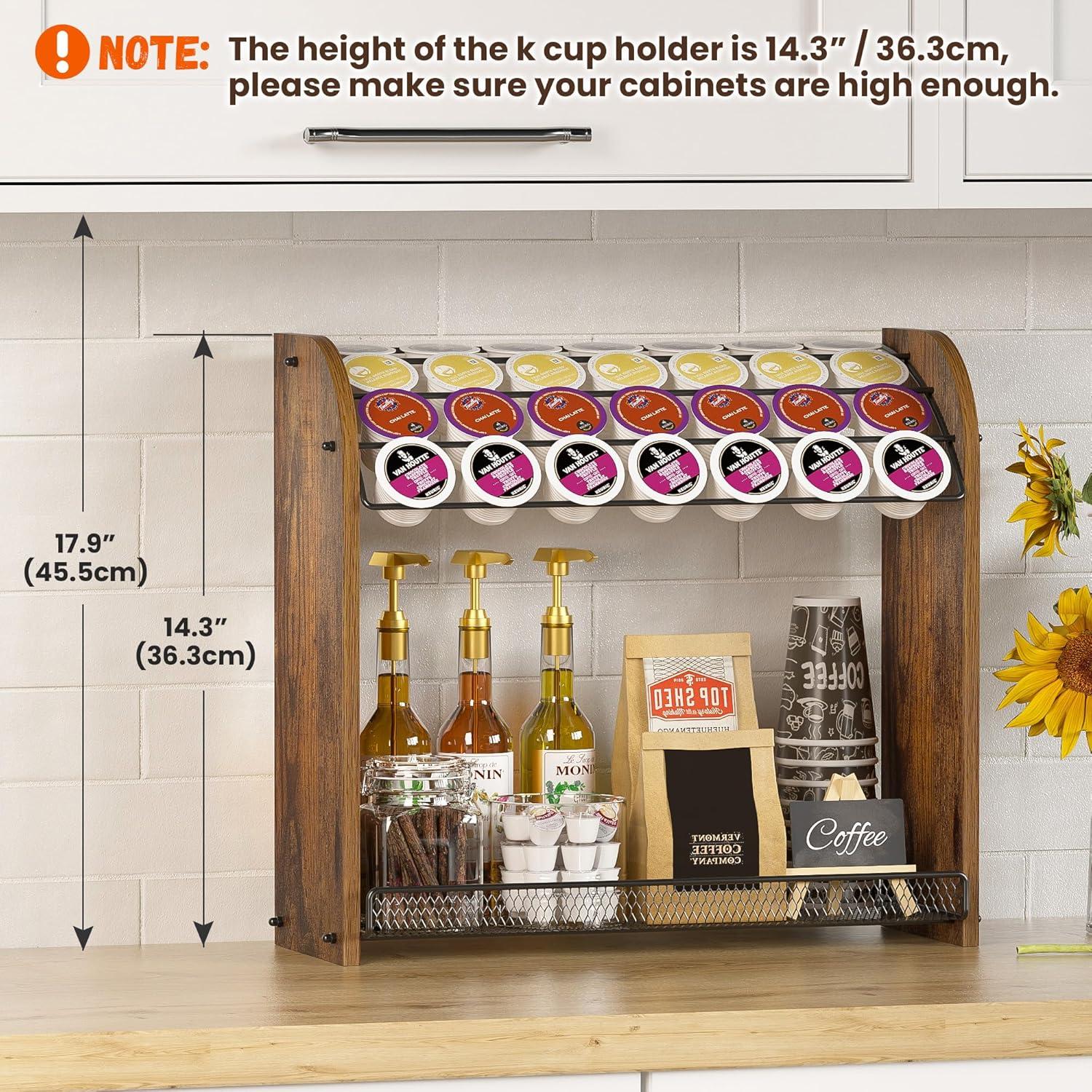 Soporte para K Cup Lixple - Organizador de 2 Niveles en Metal