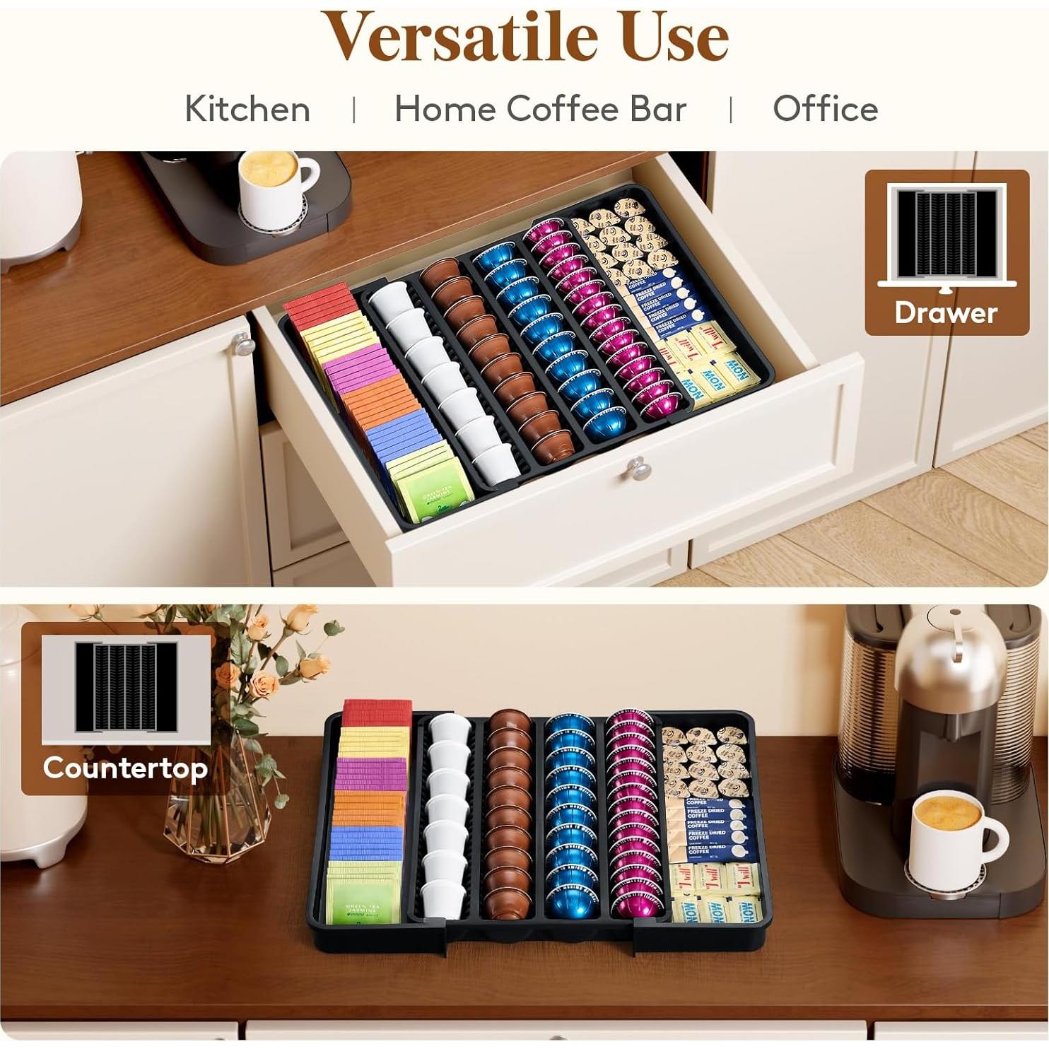 Organizador de Cajón para Cápsulas de Café Lifewit Expandible