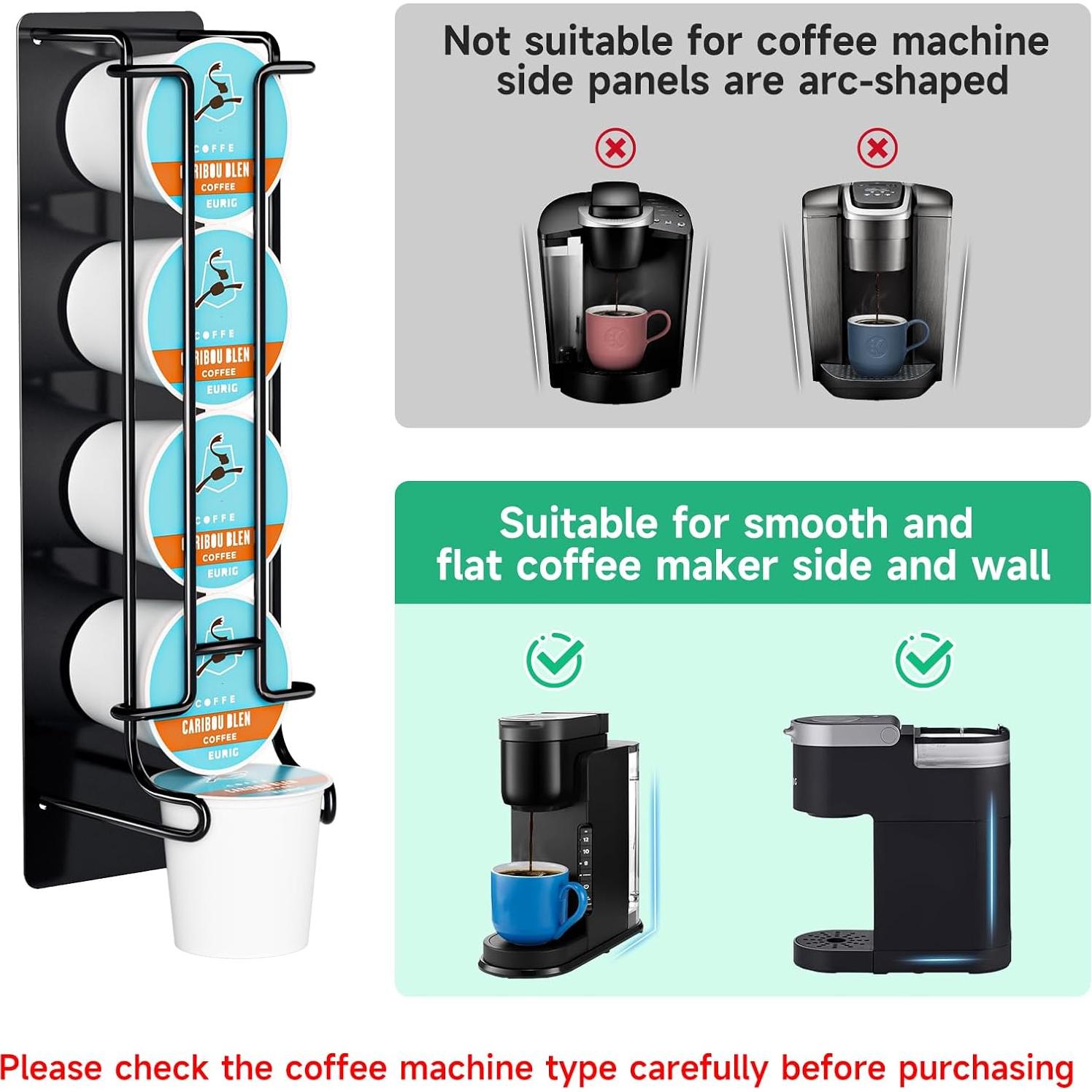 Soporte para Cápsulas de Café K-Cup XILIMEN 2 Pcs Negro