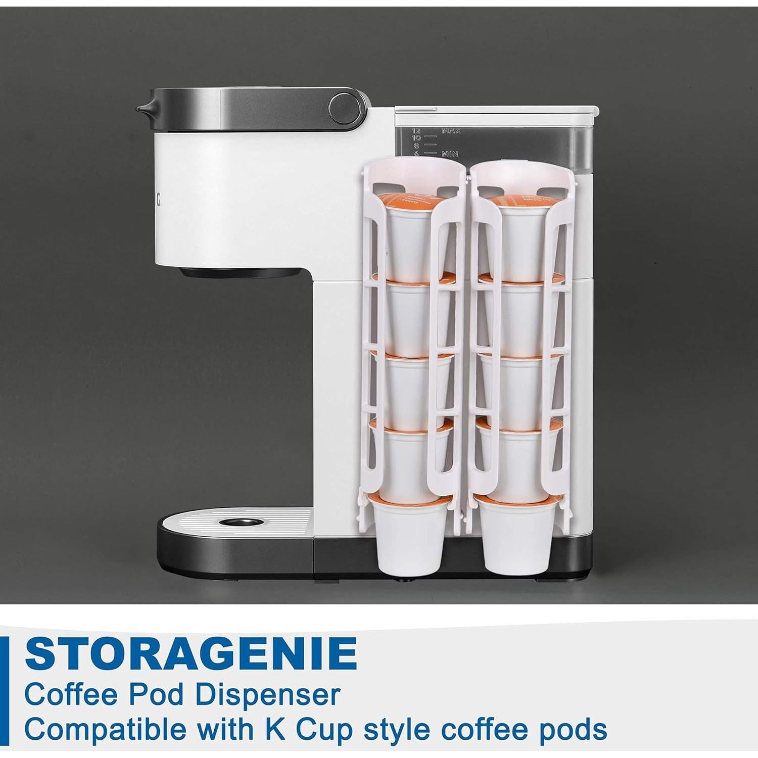 Soporte para Cápsulas de Café STORAGENIE Blanco 2 Paquete