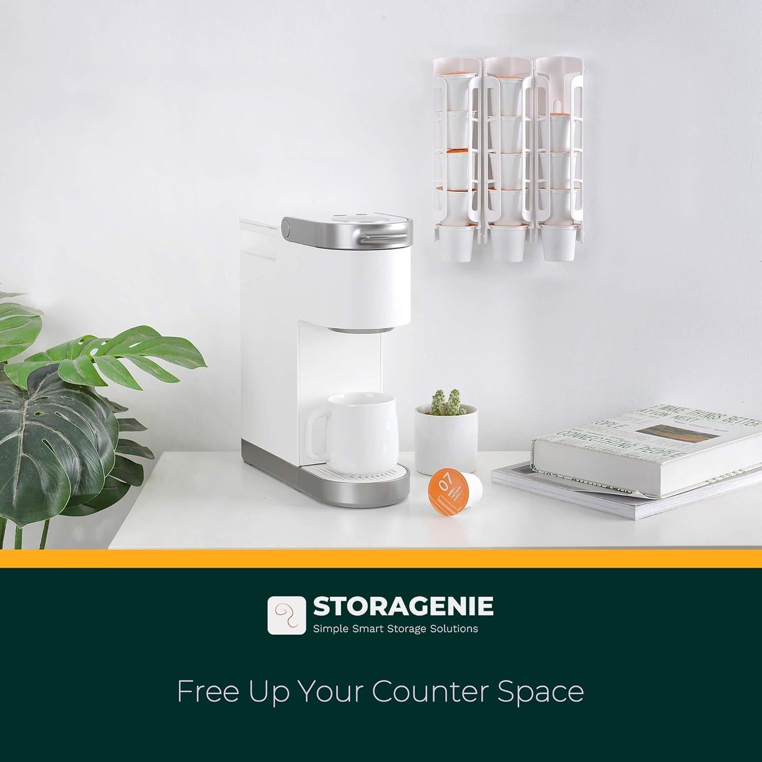 Soporte para Cápsulas de Café STORAGENIE Blanco 2 Paquete