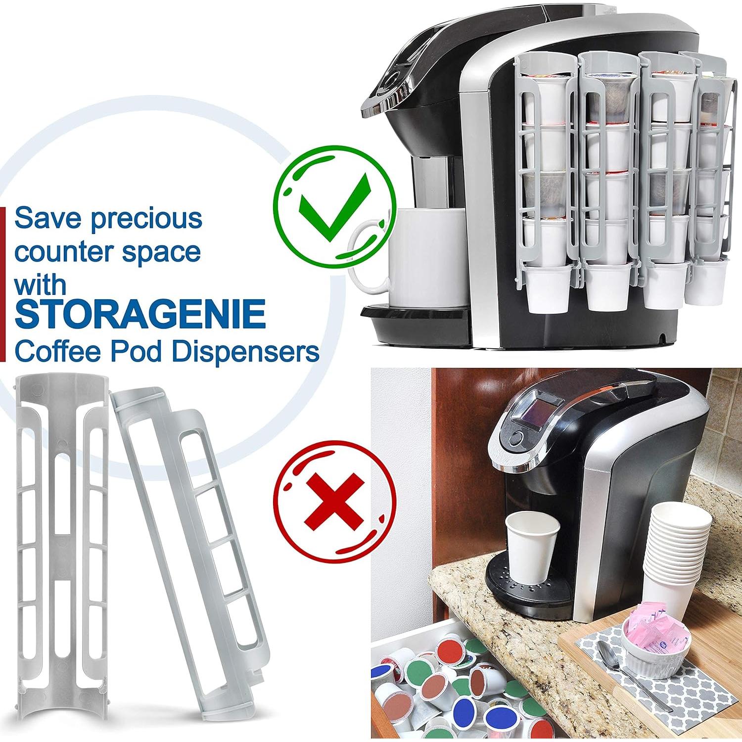 Soporte para Cápsulas de Café STORAGENIE Blanco 2 Paquete