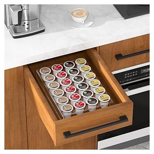 Organizador de Cajones AITEE para 24 K Cups Acrílico Transparente