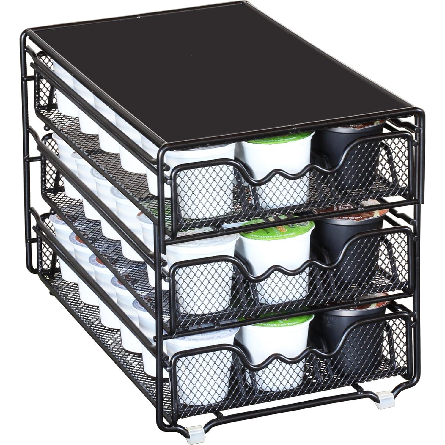 Soporte para K-Cup Deco Brothers 3 Niveles 54 Cápsulas Negro
