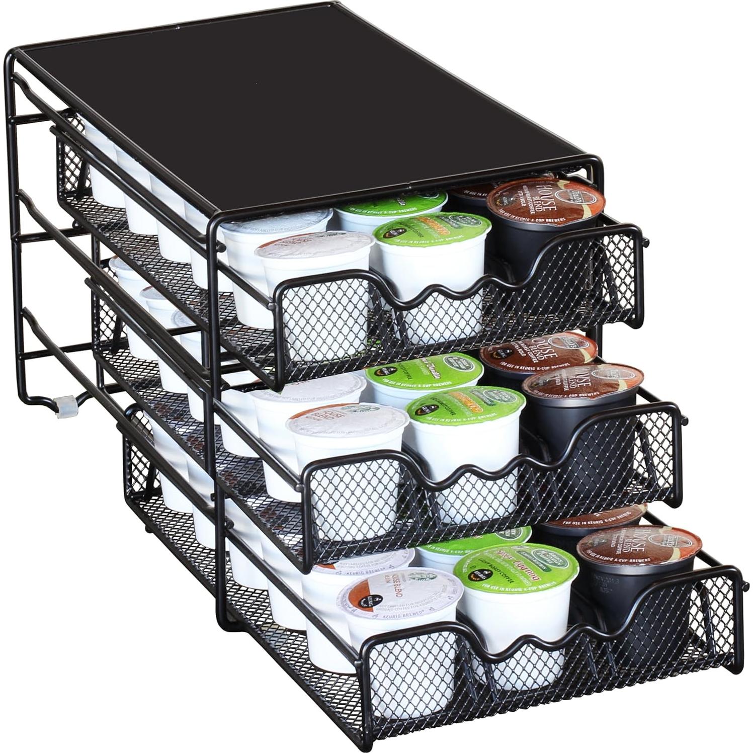 Soporte para K-Cup Deco Brothers 3 Niveles 54 Cápsulas Negro