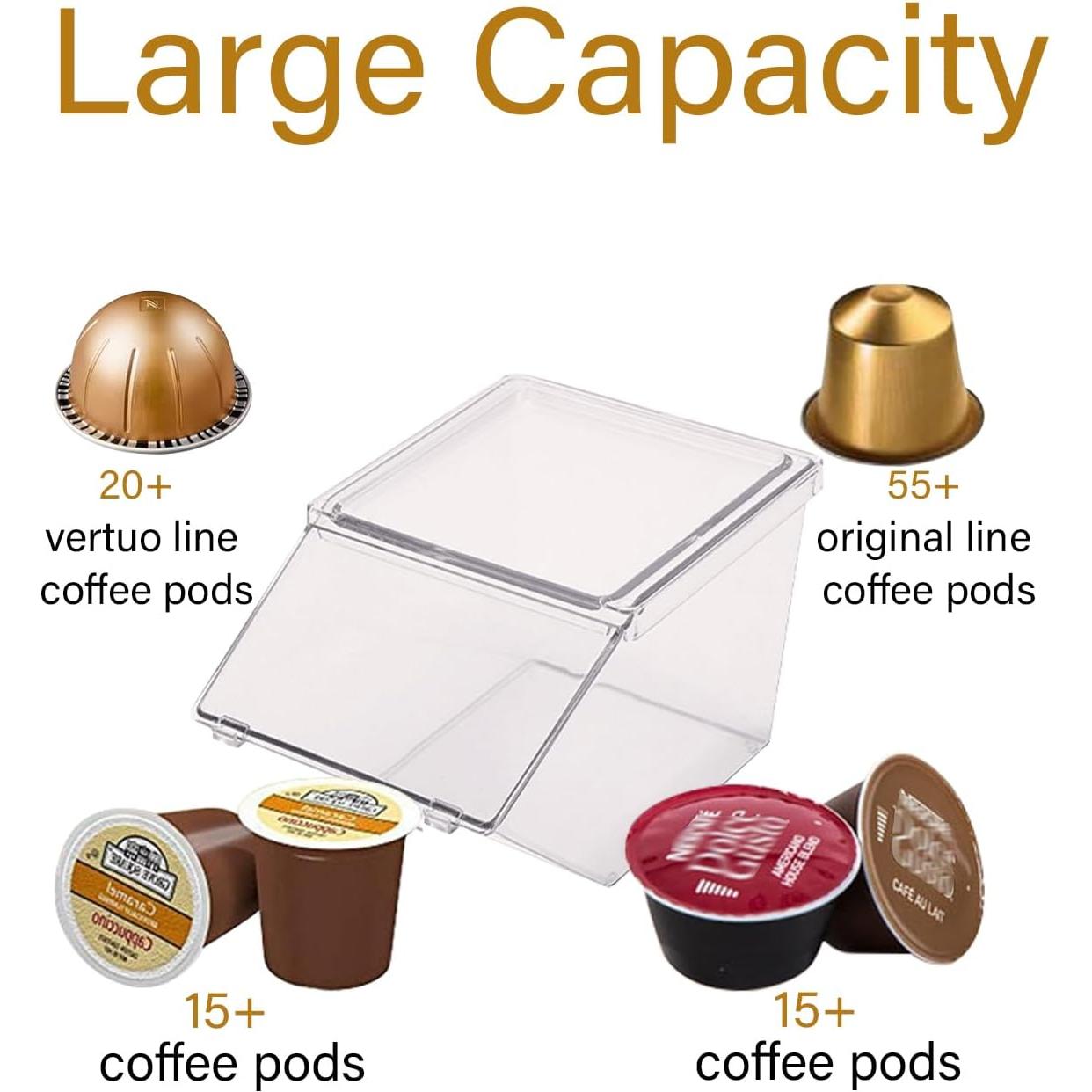 Organizador de Cápsulas de Café y Té LLGWGL, 4 Piezas Apilables