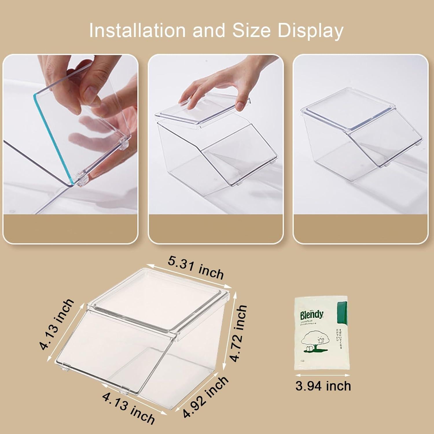 Organizador de Cápsulas de Café y Té LLGWGL, 4 Piezas Apilables