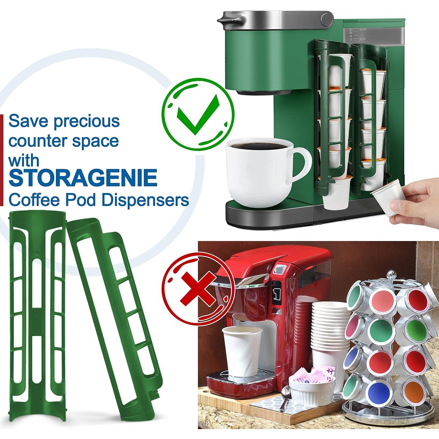 Soporte para cápsulas de café STORAGENIE 2 paquetes Verde Esmeralda