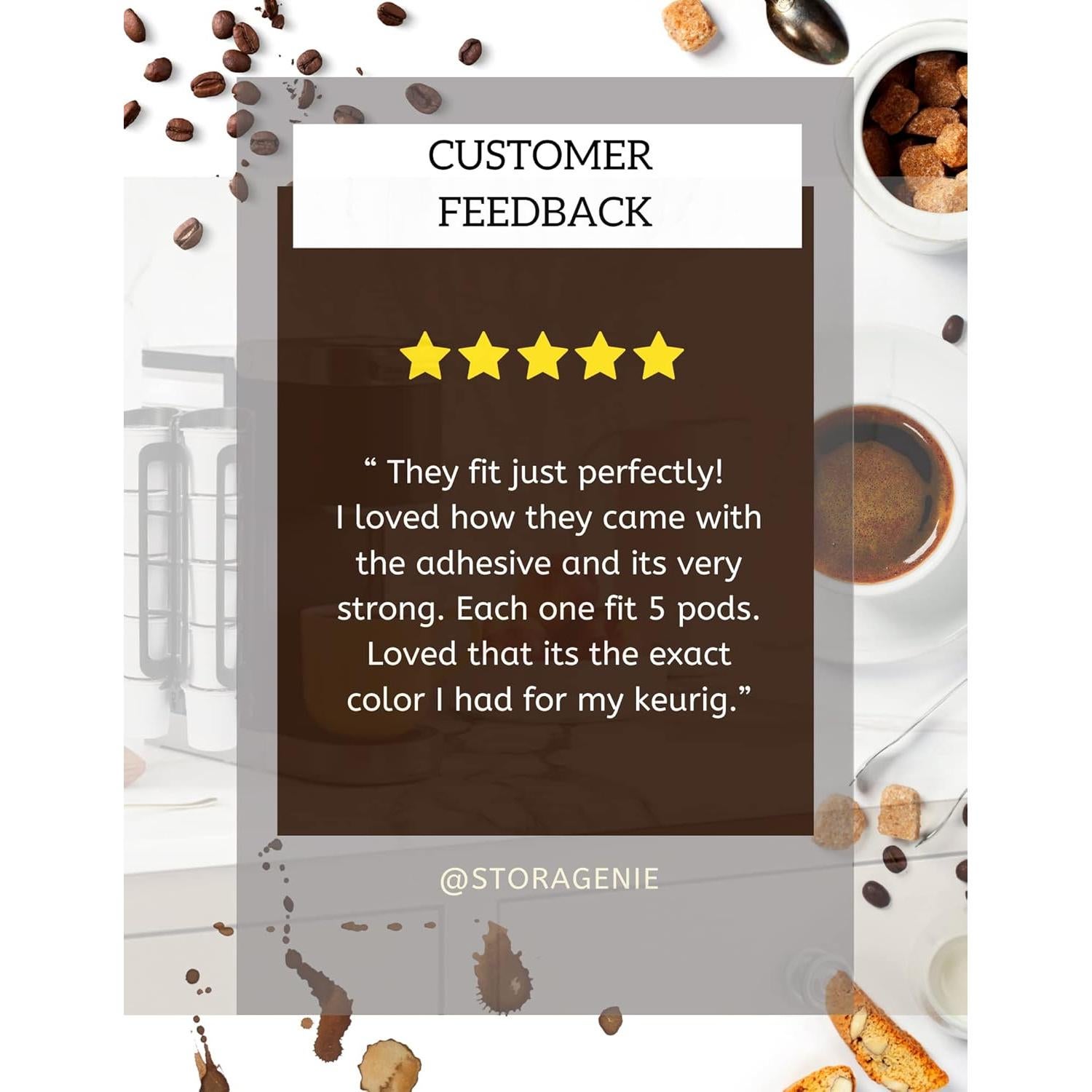 Soporte para cápsulas de café STORAGENIE 2 paquetes Verde Esmeralda