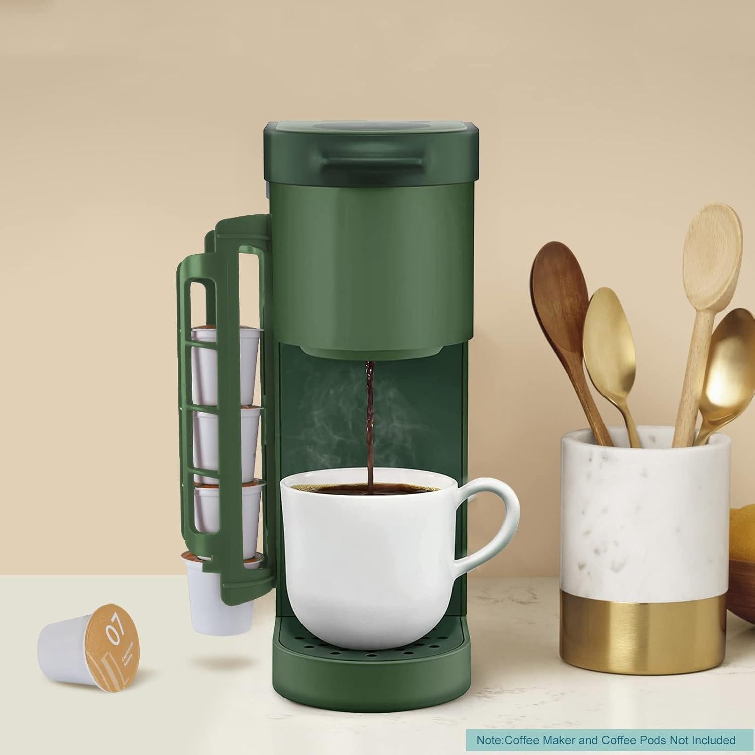 Soporte para cápsulas de café STORAGENIE 2 paquetes Verde Esmeralda