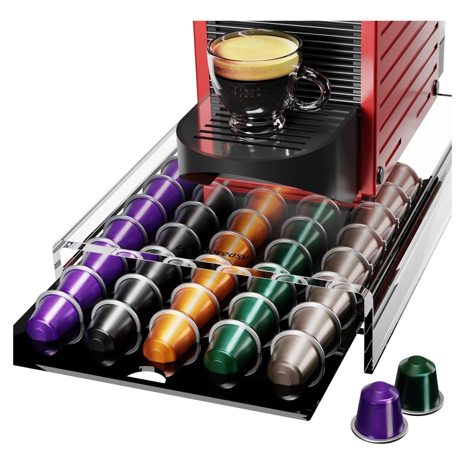 Cajón de Almacenamiento LifeMoreasy para 40 Cápsulas Nespresso