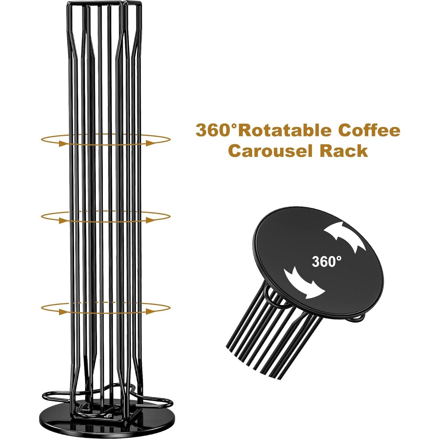 Organizador de Cápsulas de Café ZECENN para Nespresso - Negro, 40 Cápsulas