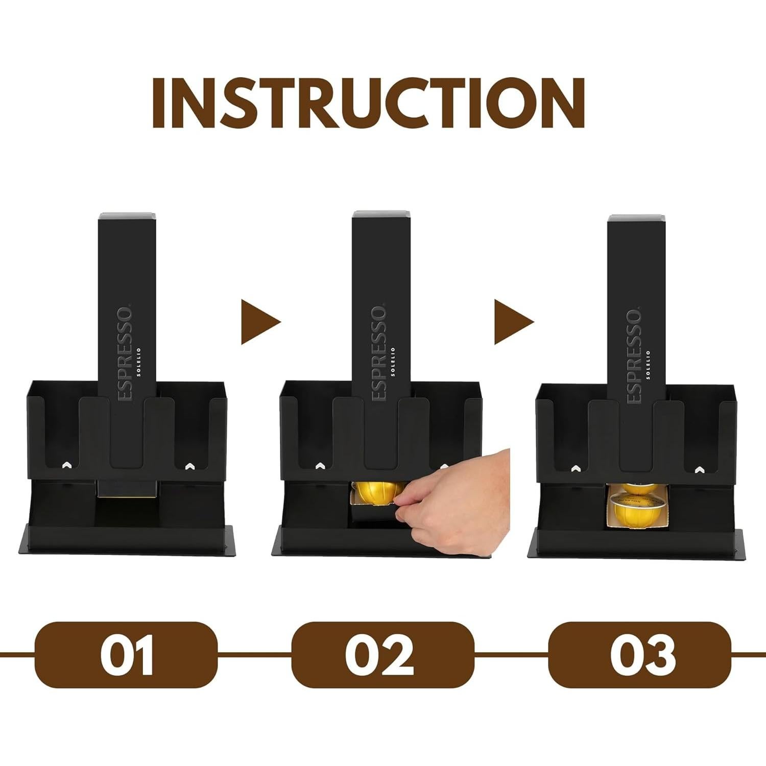 Soporte para Cápsulas de Café RECAPS para Nespresso Vertuo - 30 Cápsulas