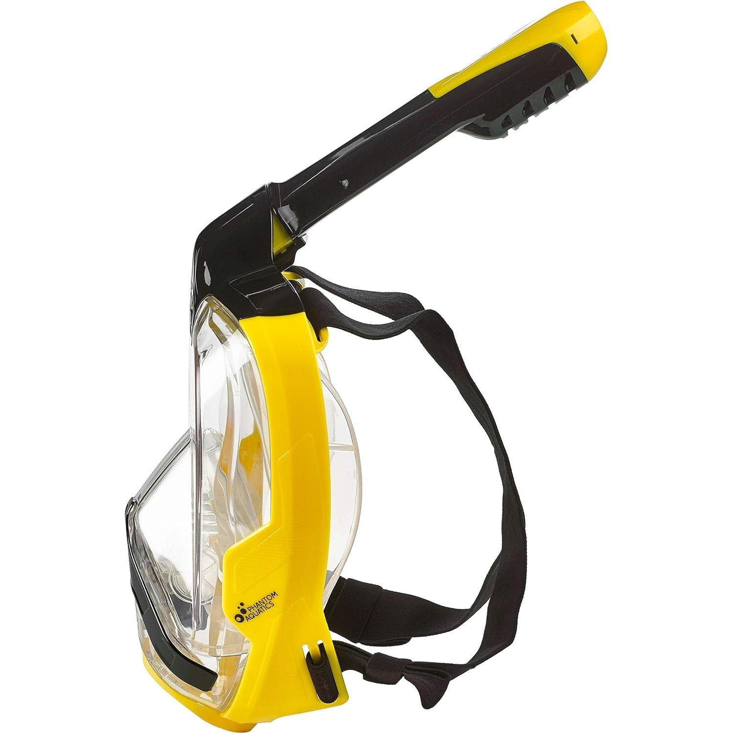 Aletas y Máscara de Snorkel Phantom Aquatics 180° Amarillo