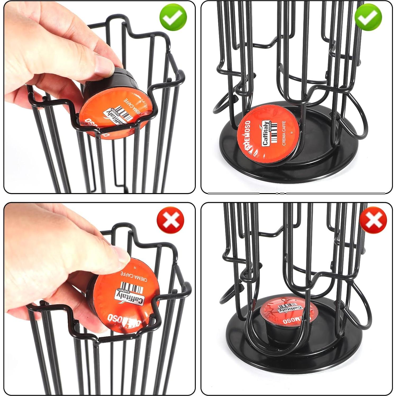 Soporte giratorio para 28 cápsulas de café SYSYLY