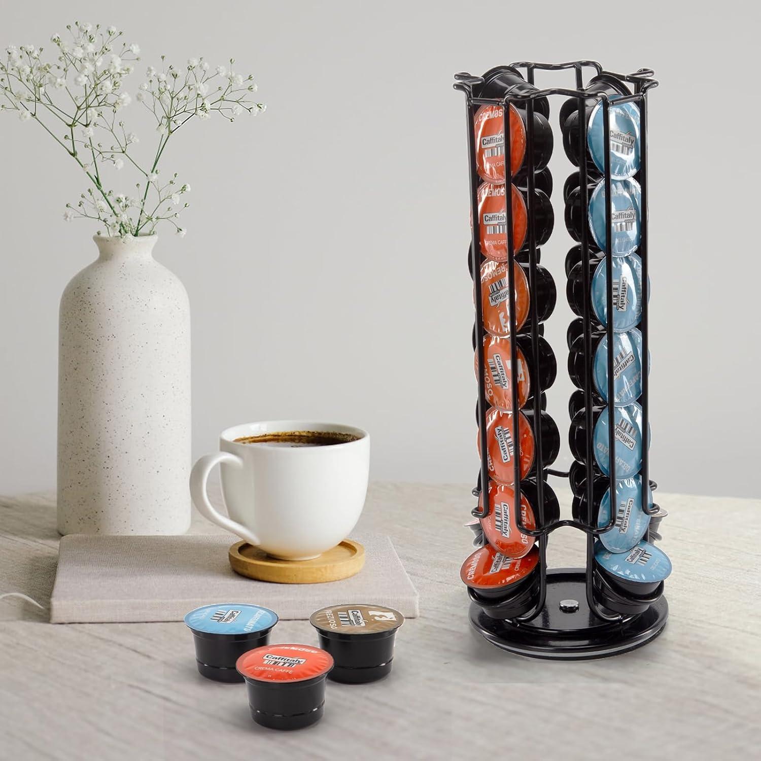 Soporte giratorio para 28 cápsulas de café SYSYLY