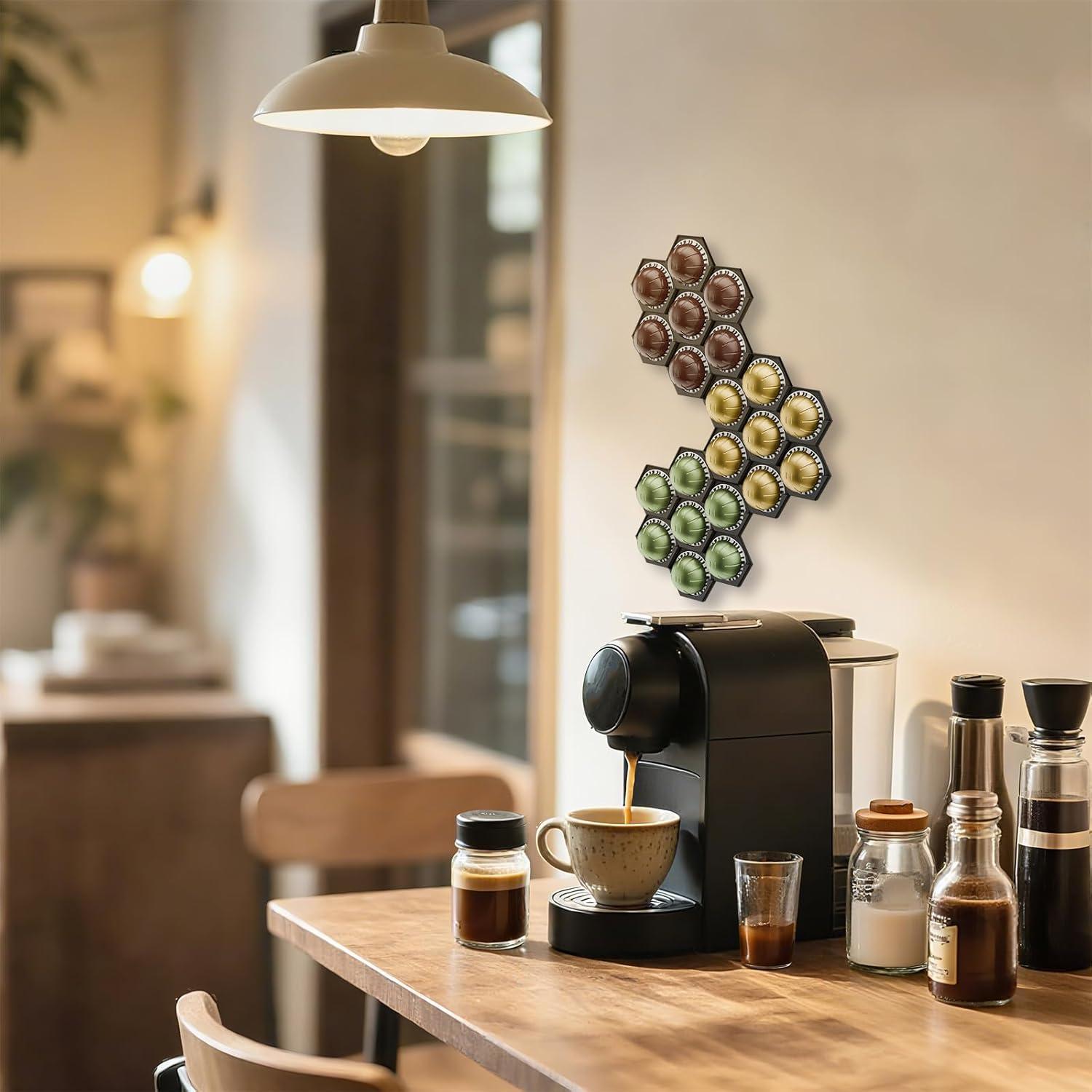 Soporte para cápsulas de café XSHINOVA Vertuo 3 Pack - Almacena 21 cápsulas