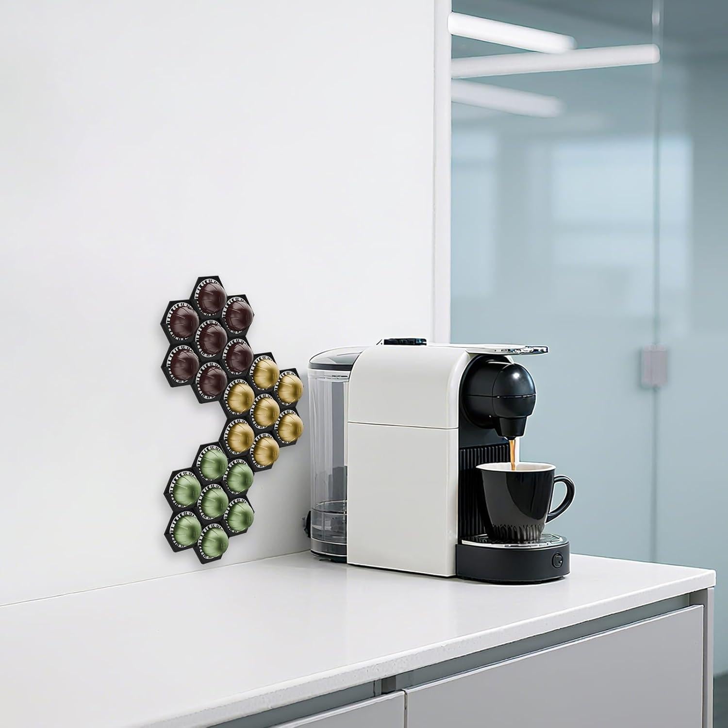 Soporte para cápsulas de café XSHINOVA Vertuo 3 Pack - Almacena 21 cápsulas