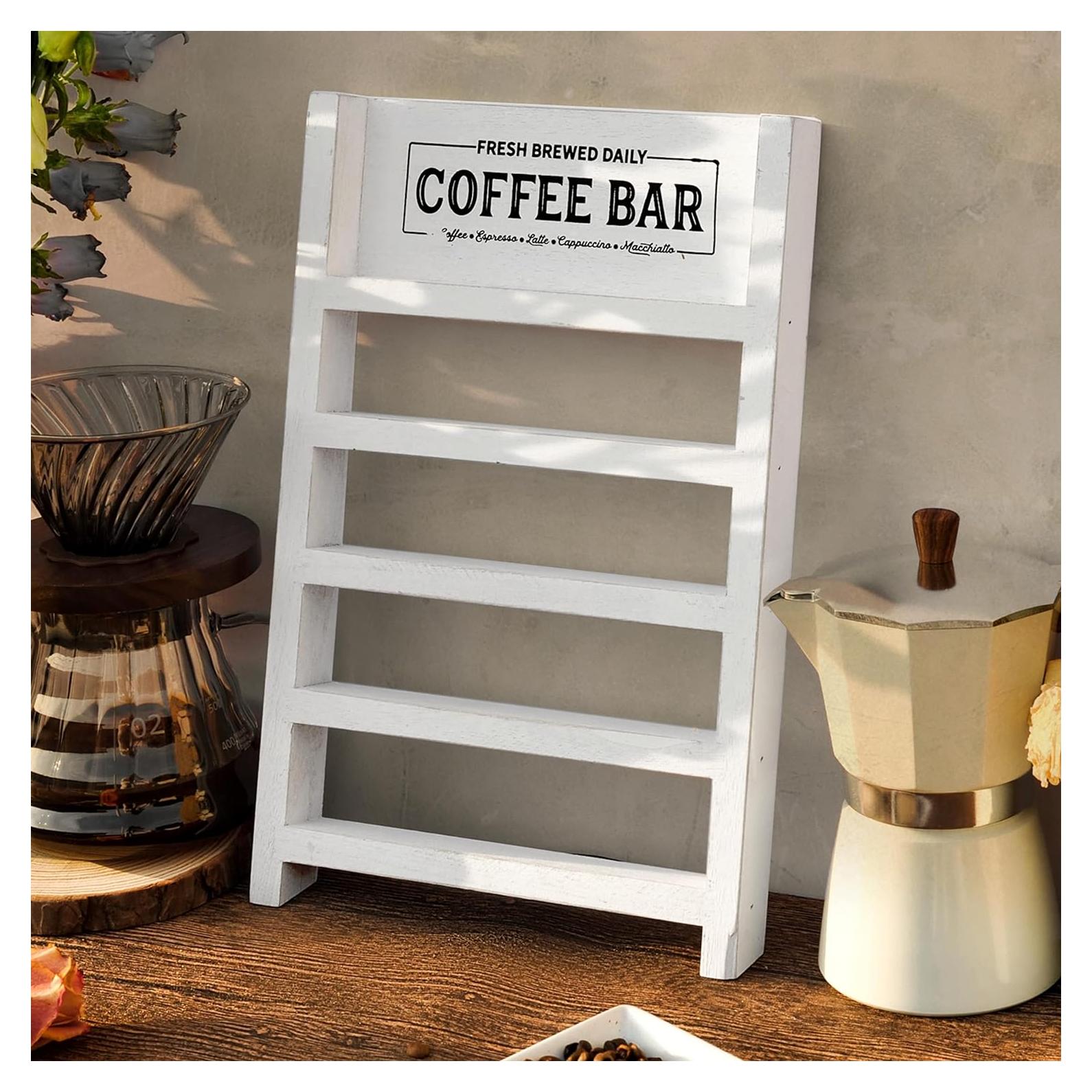 Soporte para K Cup PERFNIQUE de Madera Vintage 16 Cápsulas