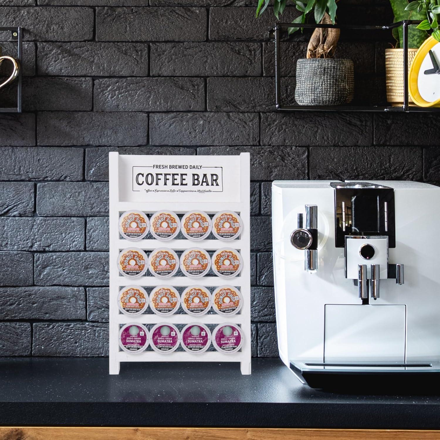 Soporte para K Cup PERFNIQUE de Madera Vintage 16 Cápsulas