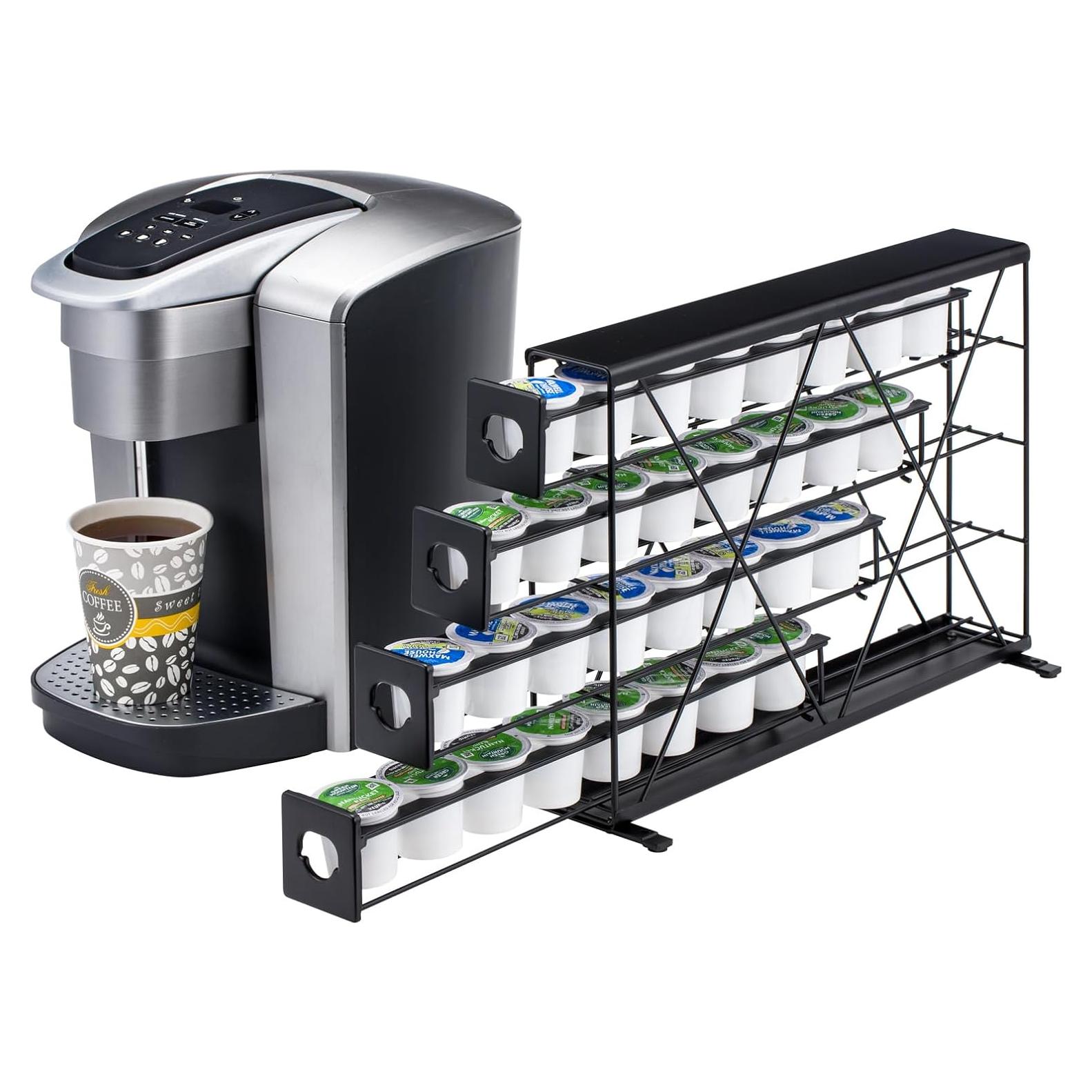 Soporte para tazas K Rice rat 4 niveles metal negro 32 cápsulas