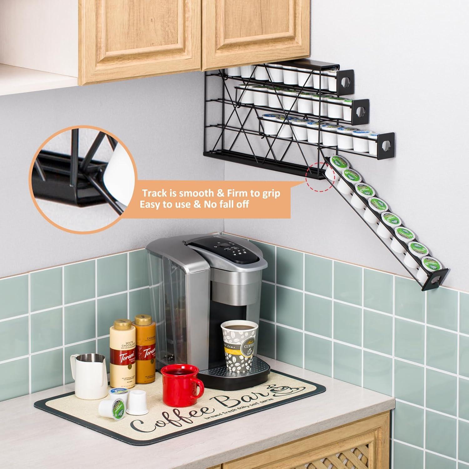 Soporte para tazas K Rice rat 4 niveles metal negro 32 cápsulas