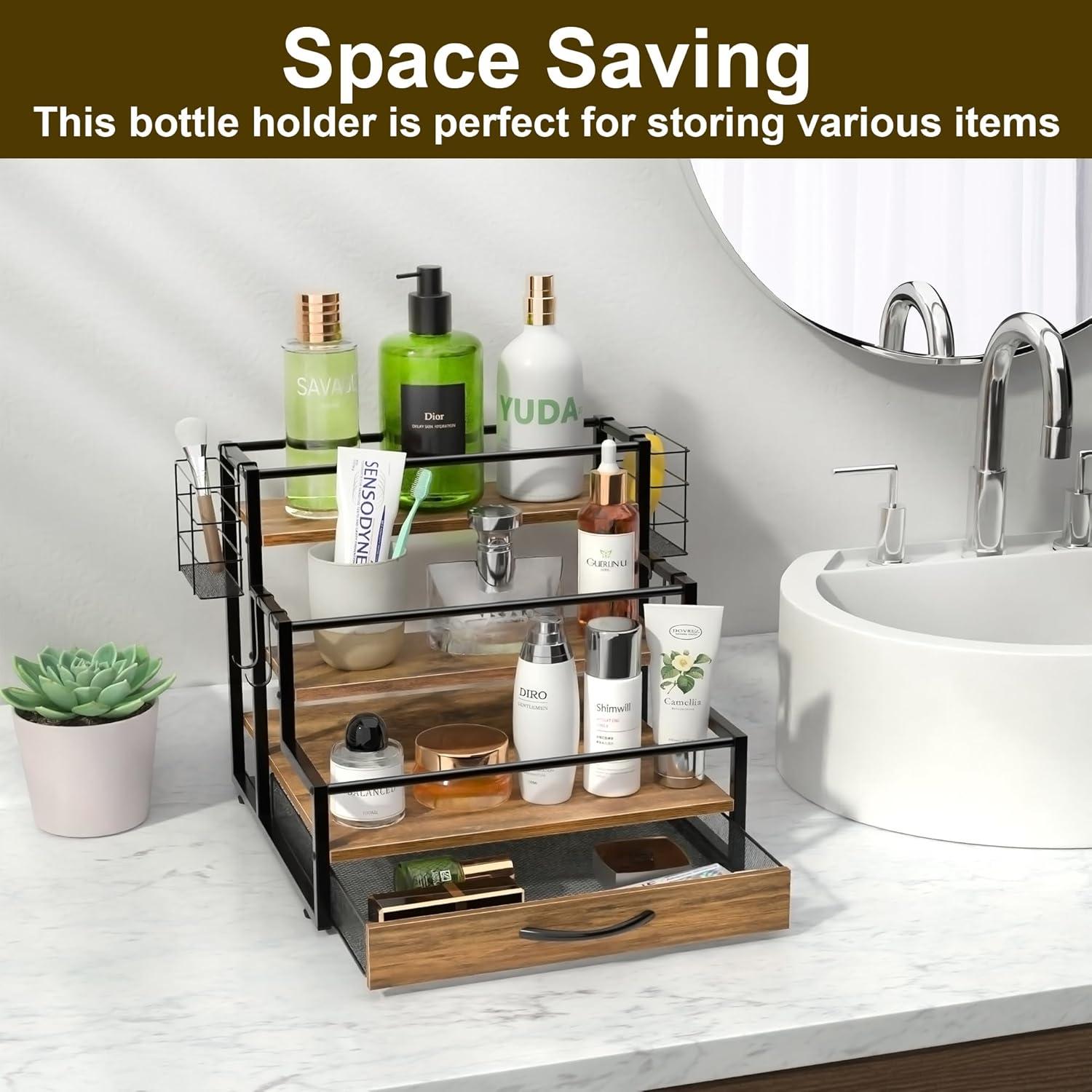 Organizador de Jarabes de Café OCPO HOME con Cajón para 36 Cápsulas