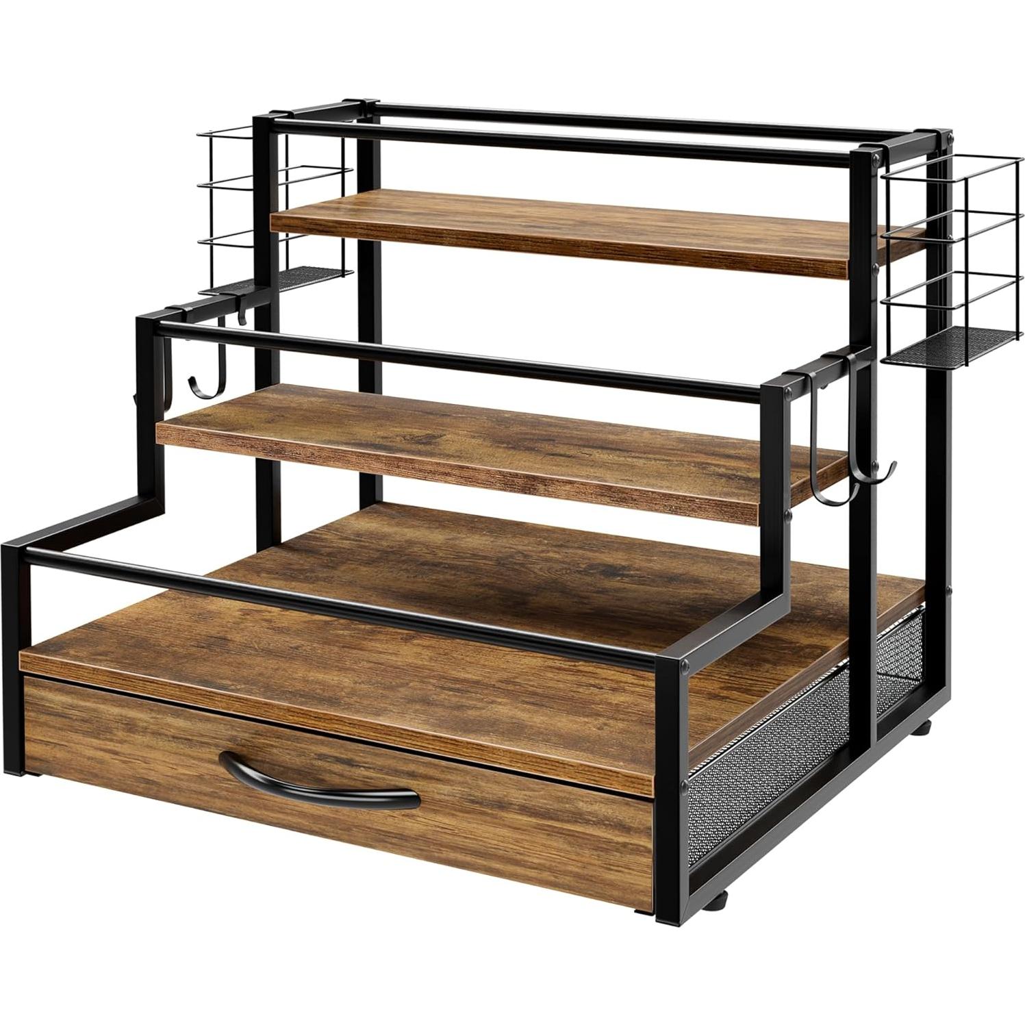 Organizador de Jarabes de Café OCPO HOME con Cajón para 36 Cápsulas