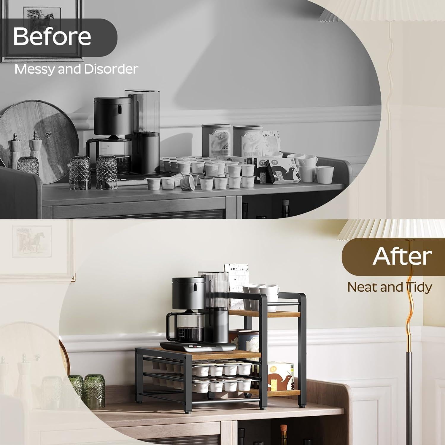 Soporte para Cajón de Cápsulas de Café YATINEY KH01BR 56 Cápsulas