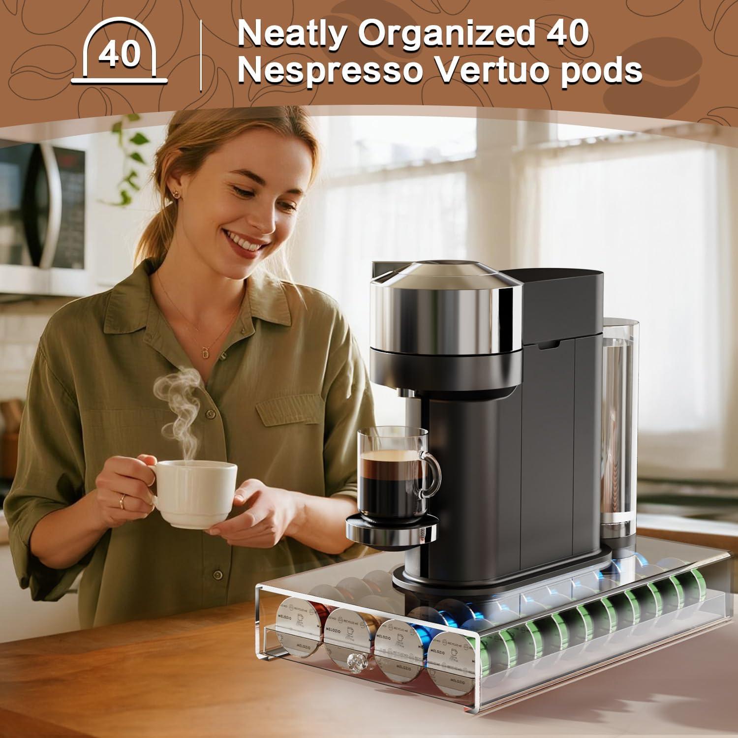 Soporte Acrílico Genew para 40 Cápsulas Nespresso Vertuo