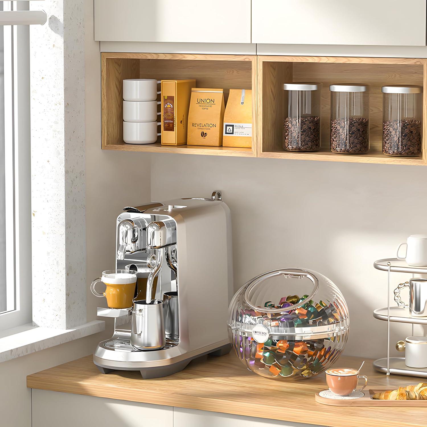 Organizador de cápsulas de café Nutaito - 120+ K-Cups, claro